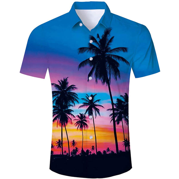  Mens Shirts Funny Graphic Tees Palm Sunset Print Hawaiian  T-Shirt Summer Slim Fit Short Sleeve Crew Neck Casual Tops : Clothing,  Shoes & Jewelry