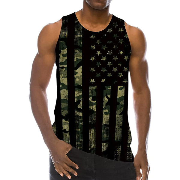 Dark Gray American Flag Funny Tank Top – D&F Clothing