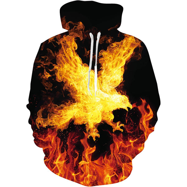 Fire flame online hoodie