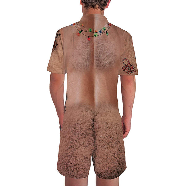 Christmas Hairy Chest Male Romper – D&F Clothing