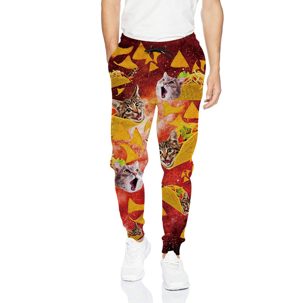 Rode Taco Cat Grappige Joggingbroek