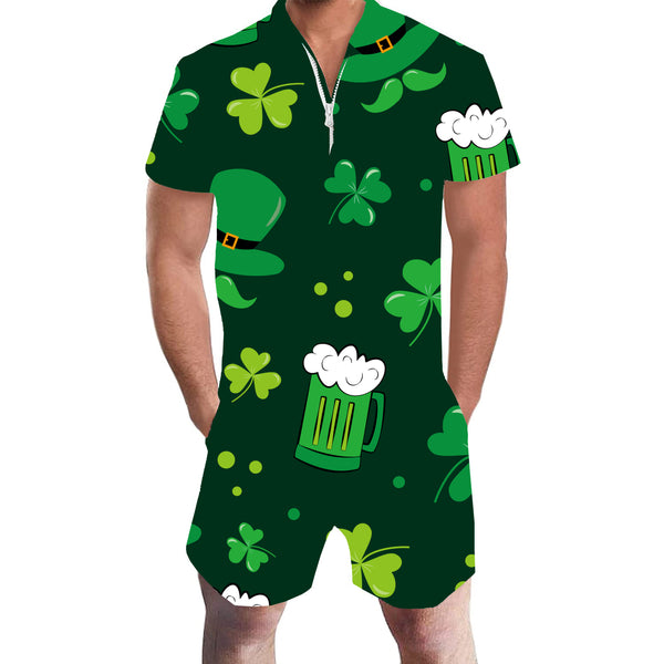 St Patrick's Day Funny Men Romper