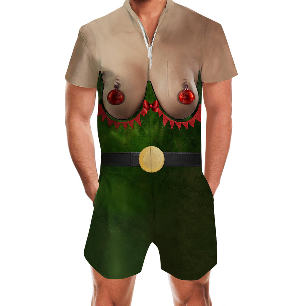 Christmas Big Boobs Hilarious Male Romper – D&F Clothing