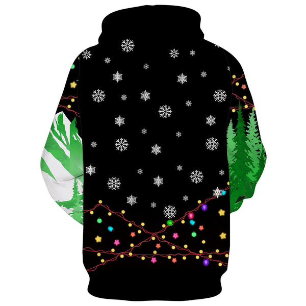 Grappige hoodie met de Kerstman en het Rendier