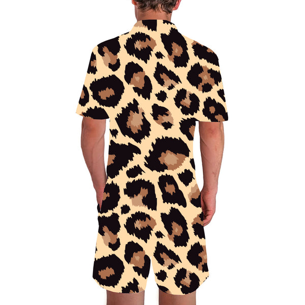 Leopard Funny Male Romper