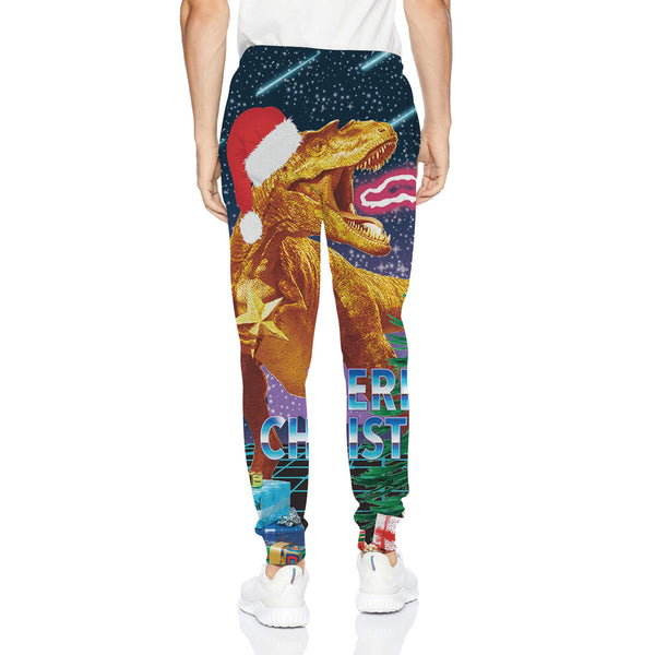 Kerst Dinosaurus Grappige Joggingbroek