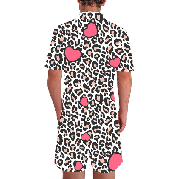 Leopard Love Funny Male Romper