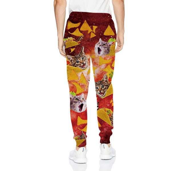 Rode Taco Cat Grappige Joggingbroek