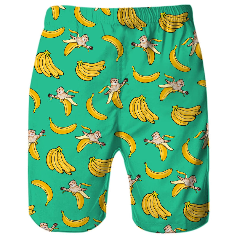 Grappige boardshorts van Banana Cat