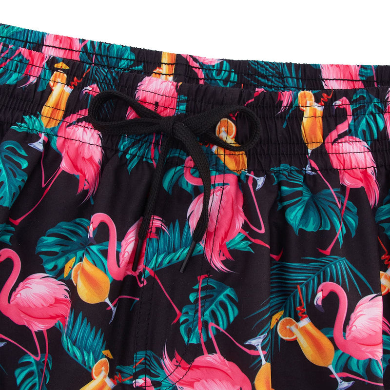 Pink Flamingo Juice Funny Board Shorts