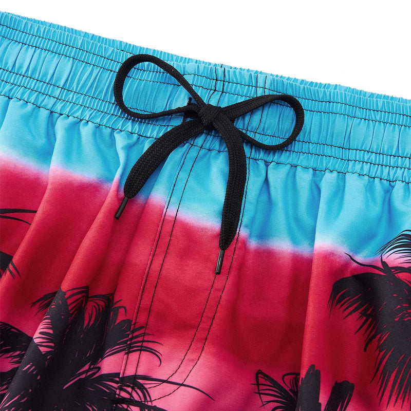 Rainbow Coconut Tree Funny Board Shorts