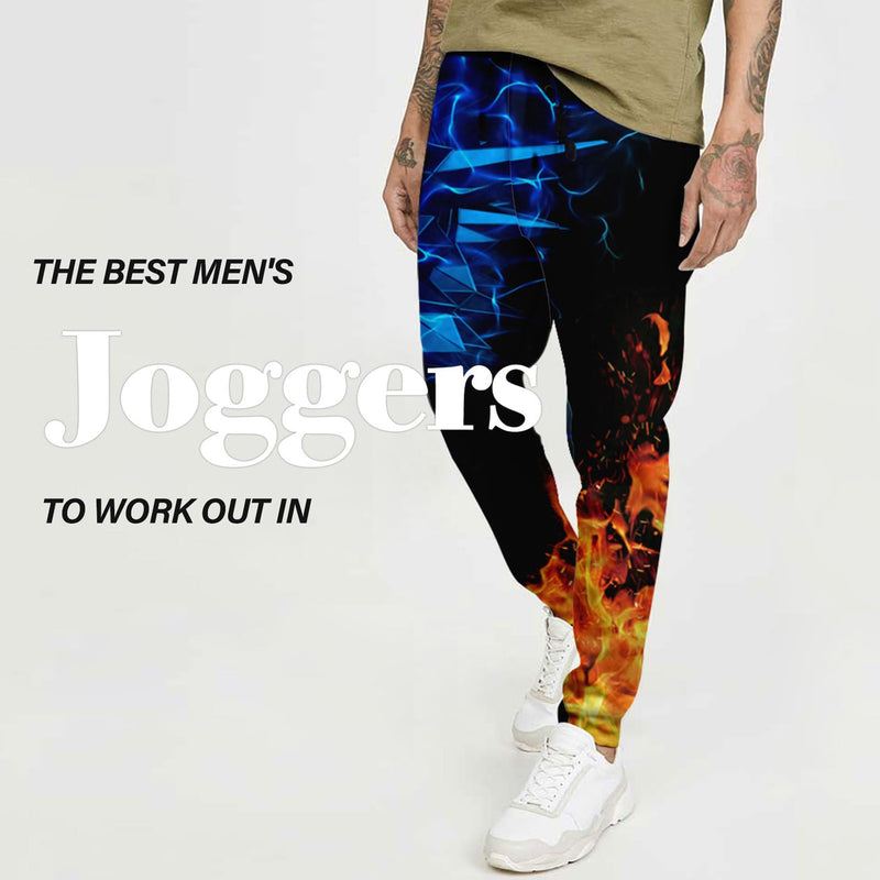 Ice &amp; Fire – Jogginghose mit Flammen-Motiv