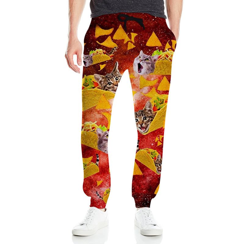 Rode Taco Cat Grappige Joggingbroek