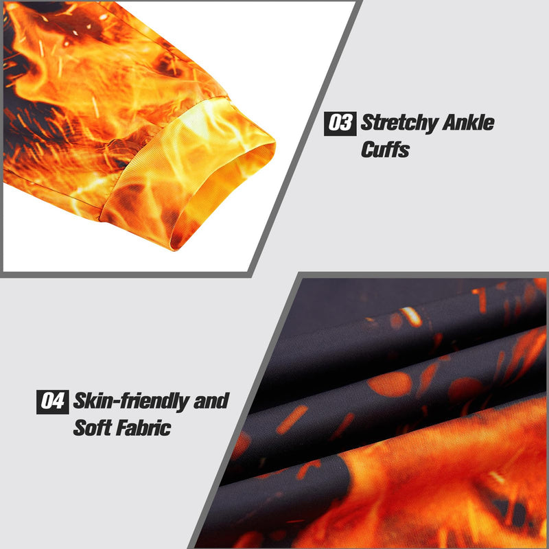 Ice & Fire Flame Funny Sweatpants