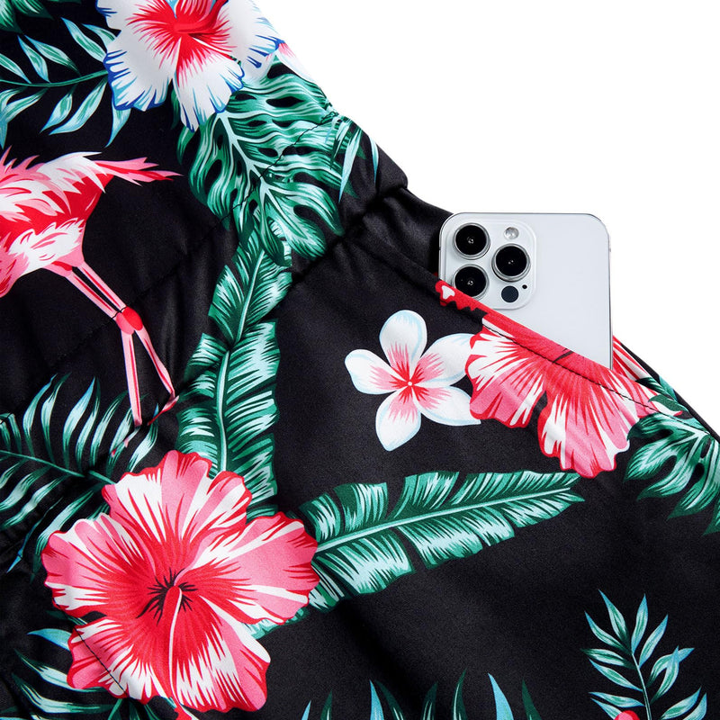 Floral Flamingo Funny Male Romper