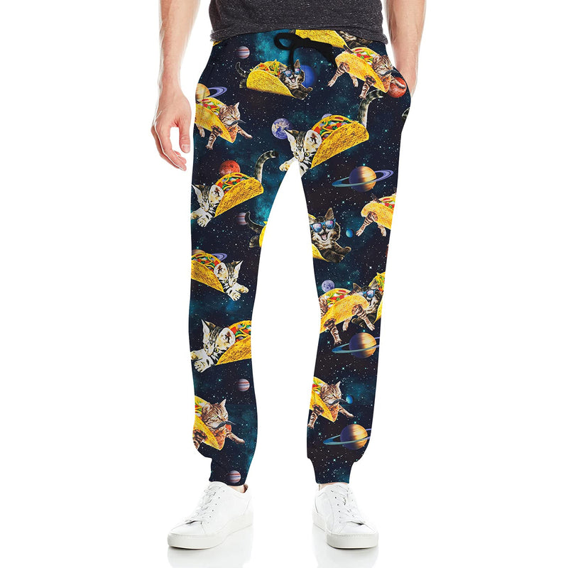 Space Taco Cat Funny Sweatpants