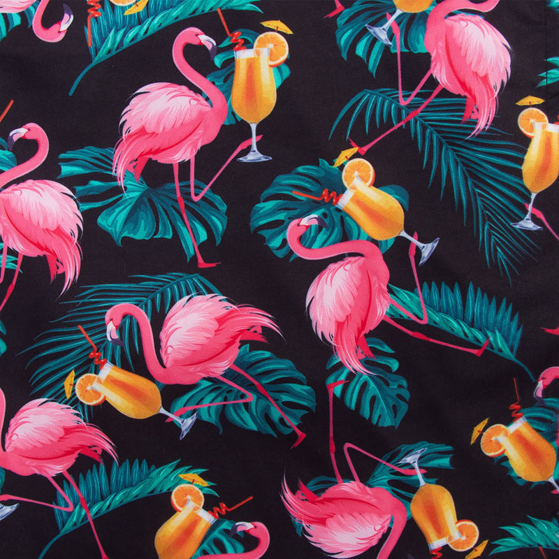 Pink Flamingo Juice Funny Board Shorts