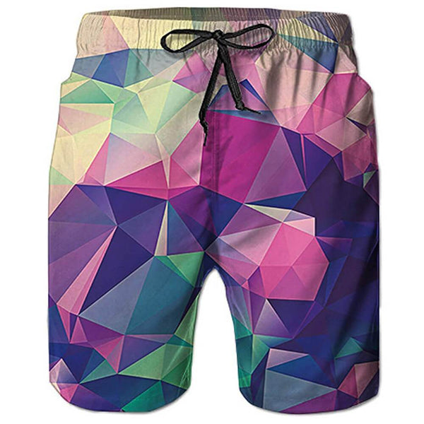 Diamond Funny Swim Trunks