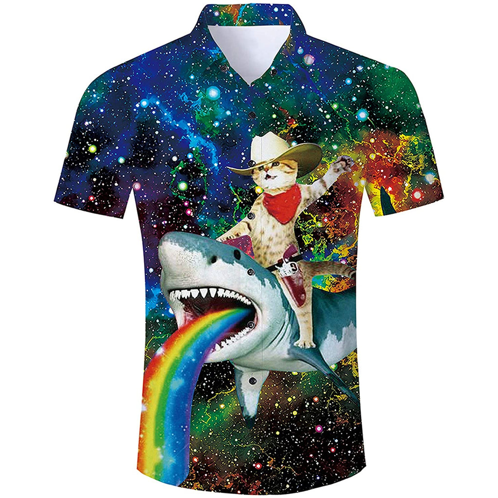 Cat shark rainbow clearance shirt