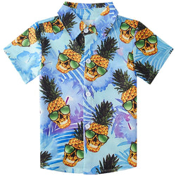 Zonnebril Schedel Ananas Grappig Peuter Hawaiiaans Shirt