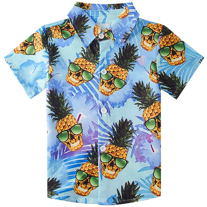 Sonnenbrille Totenkopf Ananas Lustiges Kleinkind Hawaiihemd