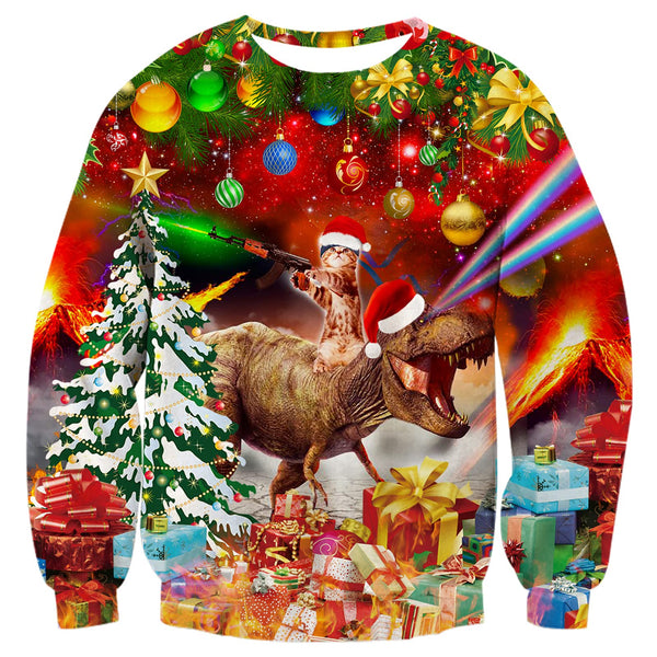 and Cat D&F Christmas Desert – - Clothing Sweatshirts Forest