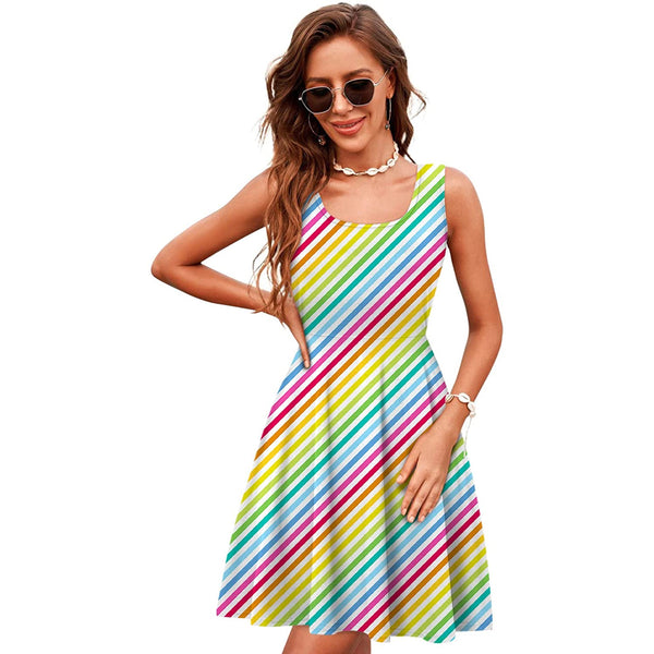 Women's rainbow slit halter dress |TospinoMall online shopping platform in  GhanaTospinoMall Ghana online shopping