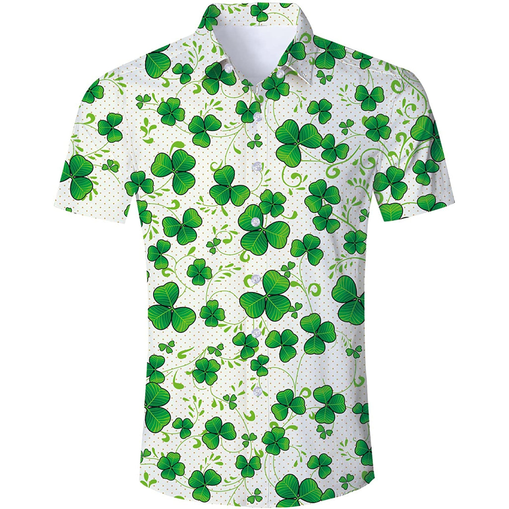 Big and Tall Mens St Patricks Day Shirts Funny 3D Pattern Shamrock Hawaii  Shirt Tropical Summer Vacation Outfits Army Green : : Clothing,  Shoes & Accessories