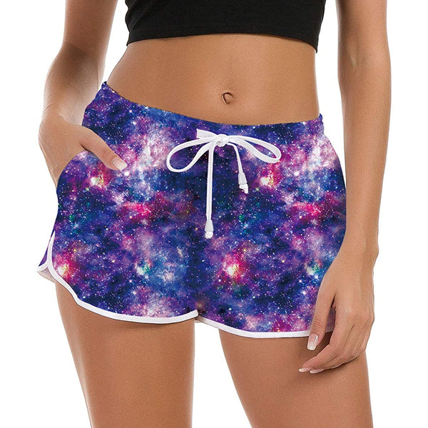 Lustige Galaxy-Boardshorts für Damen