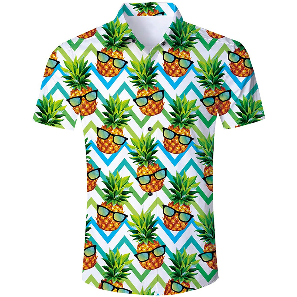 Yellow Pineapple Funny Hawaiian Shirt – D&F Clothing