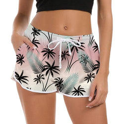 Palm Tree Funny Board Shorts for Women