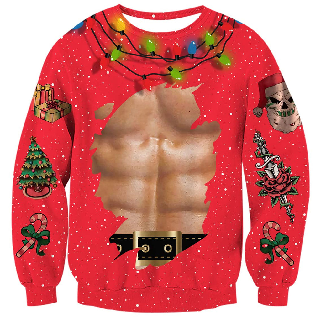 Muscle santa cheap sweater