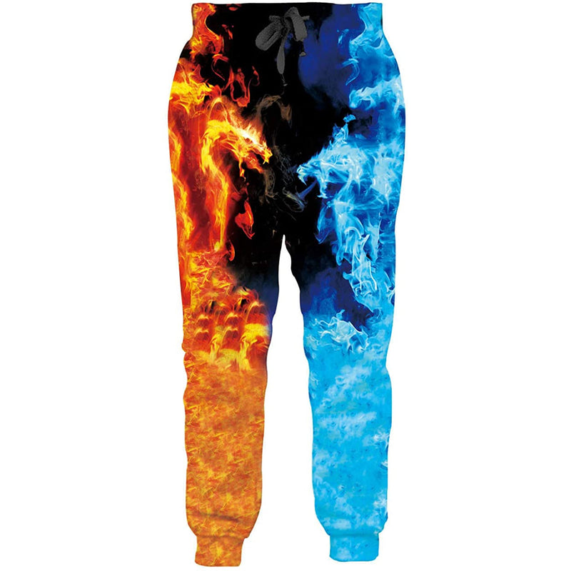 Fire & Ice Dragon Funny Sweatpants – D&F Clothing