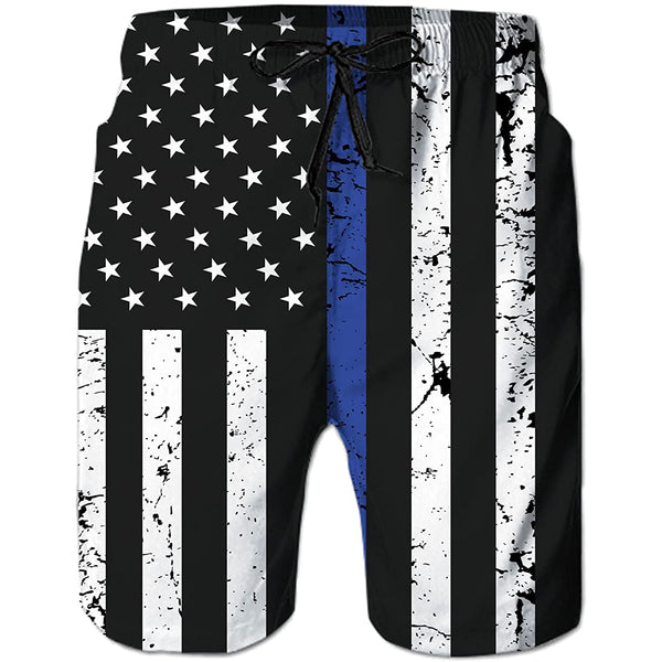 American flag best sale swimming trunks