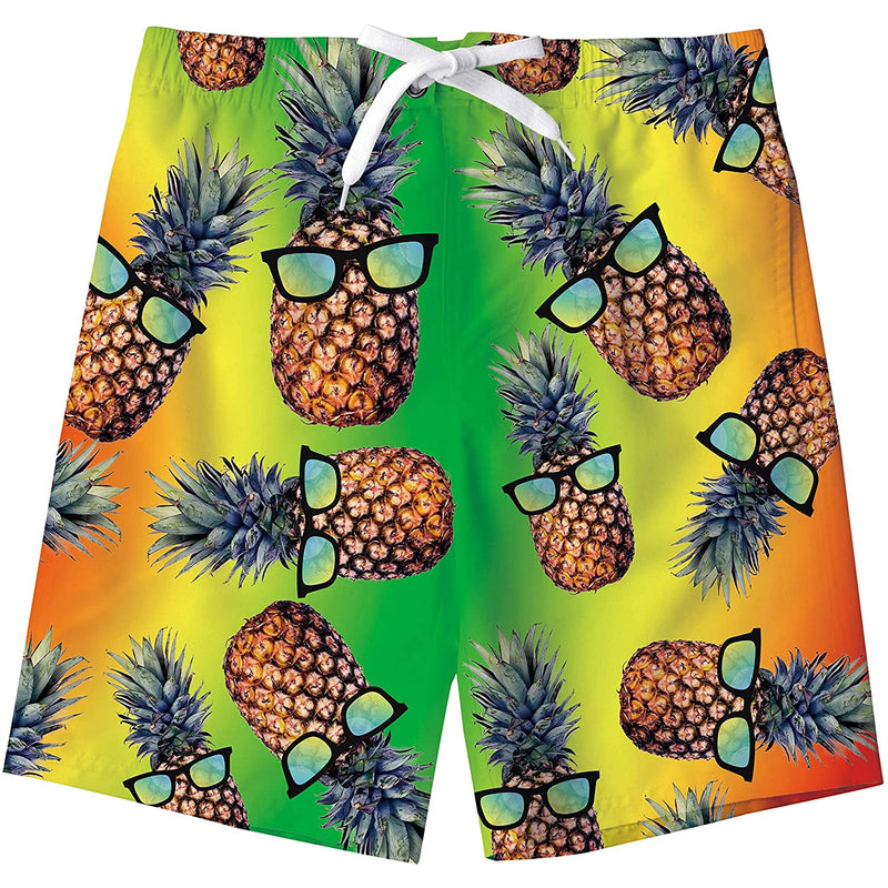 Gelbe Sonnenbrille Ananas Funny Boy Badehose