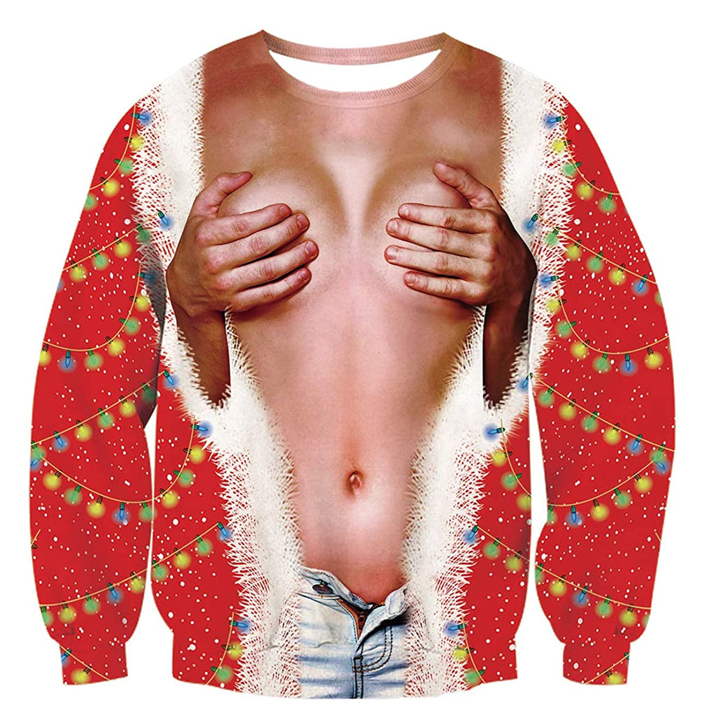 Ugly sweater boob on sale out