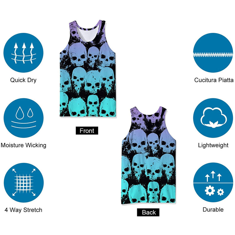 Skeleton Funny Tank Top