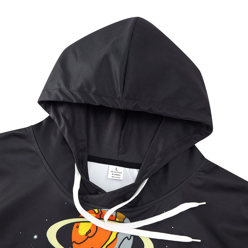 Astronaut Ruimte Basketbal Grappige Hoodie